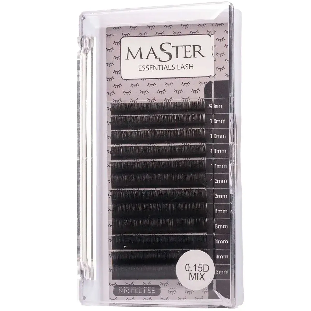 Fios Para Extensão de Cílios Master Lash Ellipse Curvatura D Espessura 0,15
