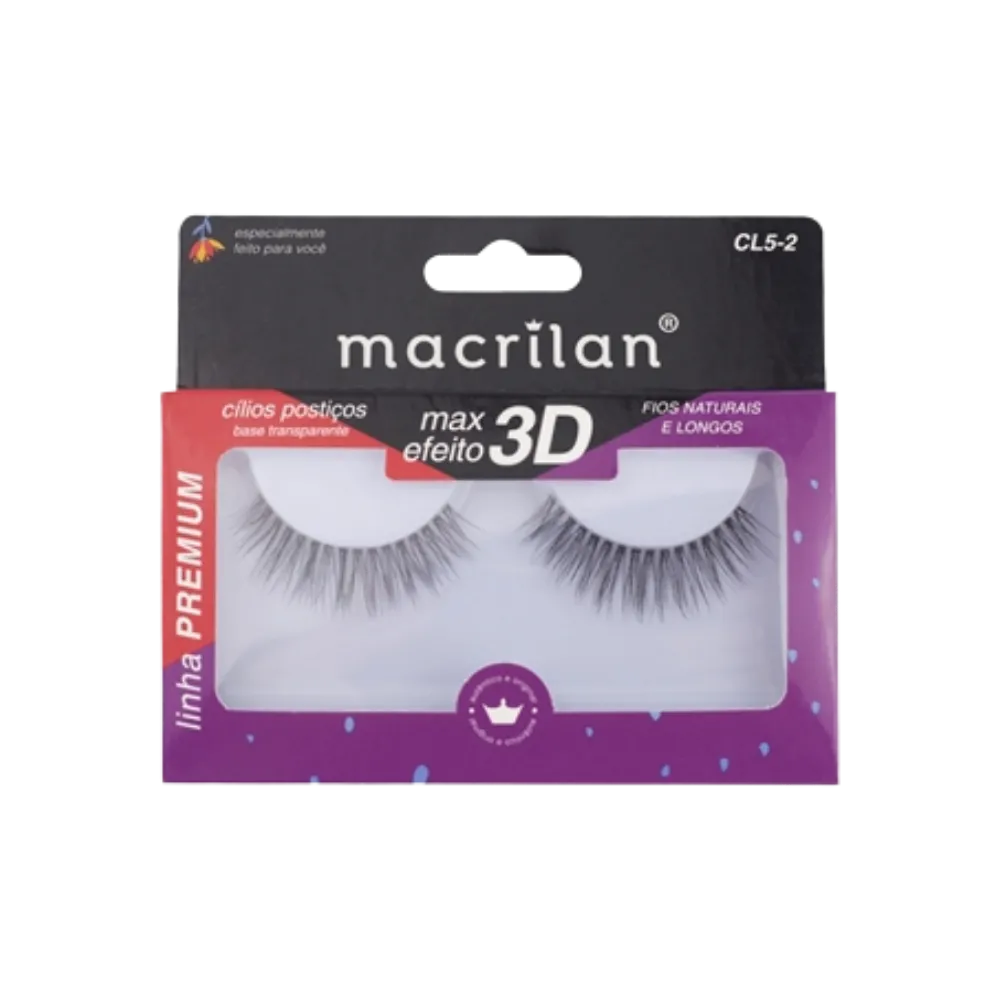 Cílios Postiços Linha Premium CL5-2 Macrilan