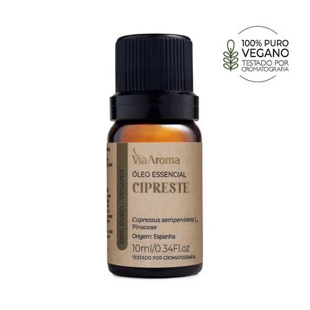 Óleo Essencial de Cipreste - Via Aroma - Frasco com 10ml