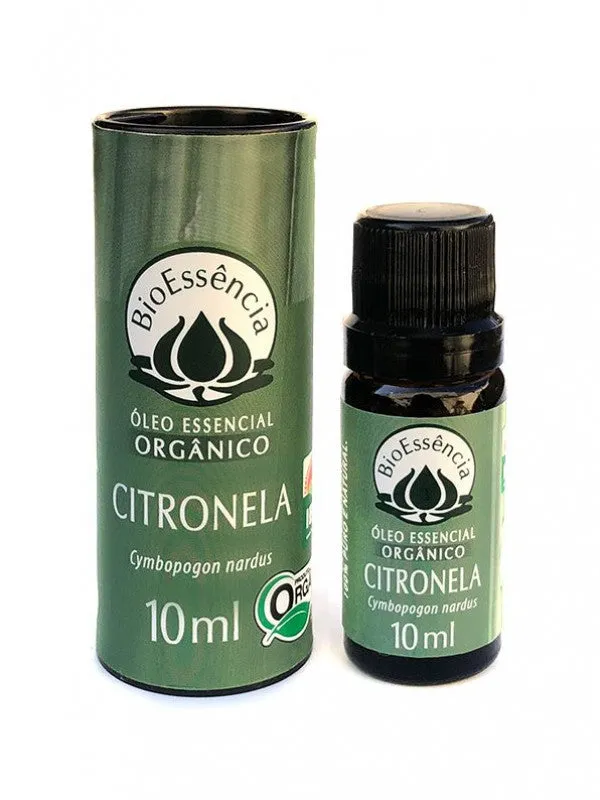 Óleo Essencial de Citronela Orgânico - BioEssência - Frasco com 10ml