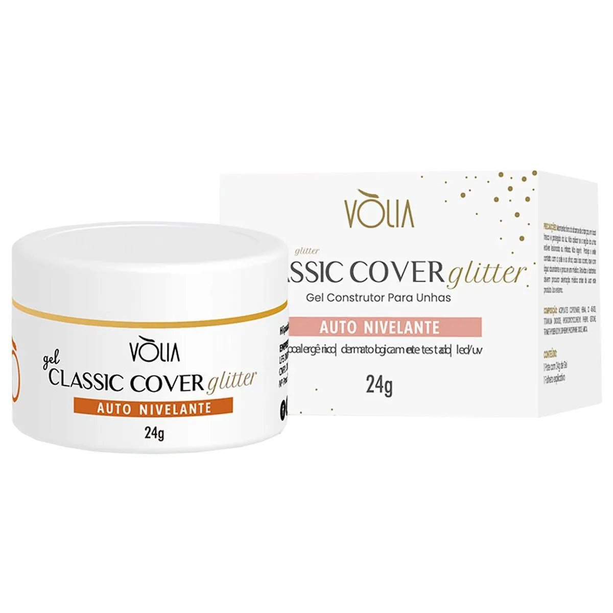 Gel Classic Auto Nivelante Vòlia 24g Cover Glitter