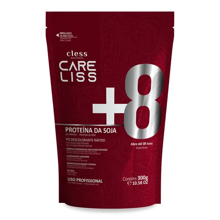 Cless Care Liss Pó Descolorante Proteína da Soja 300g |ByLinda