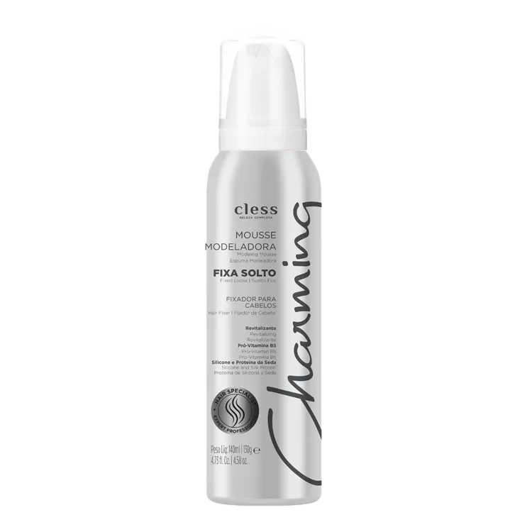 Cless Charming Fixa Solto Mousse Modelador 140ml |ByLinda