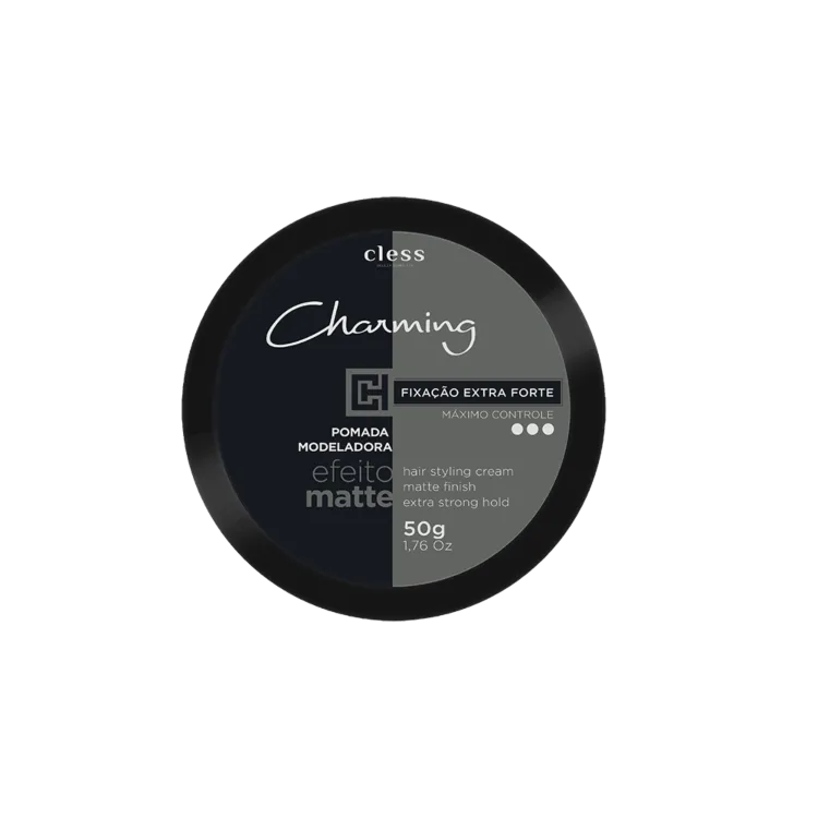 Cless Charming Men Pomada Extra Forte Matte 50g - Black