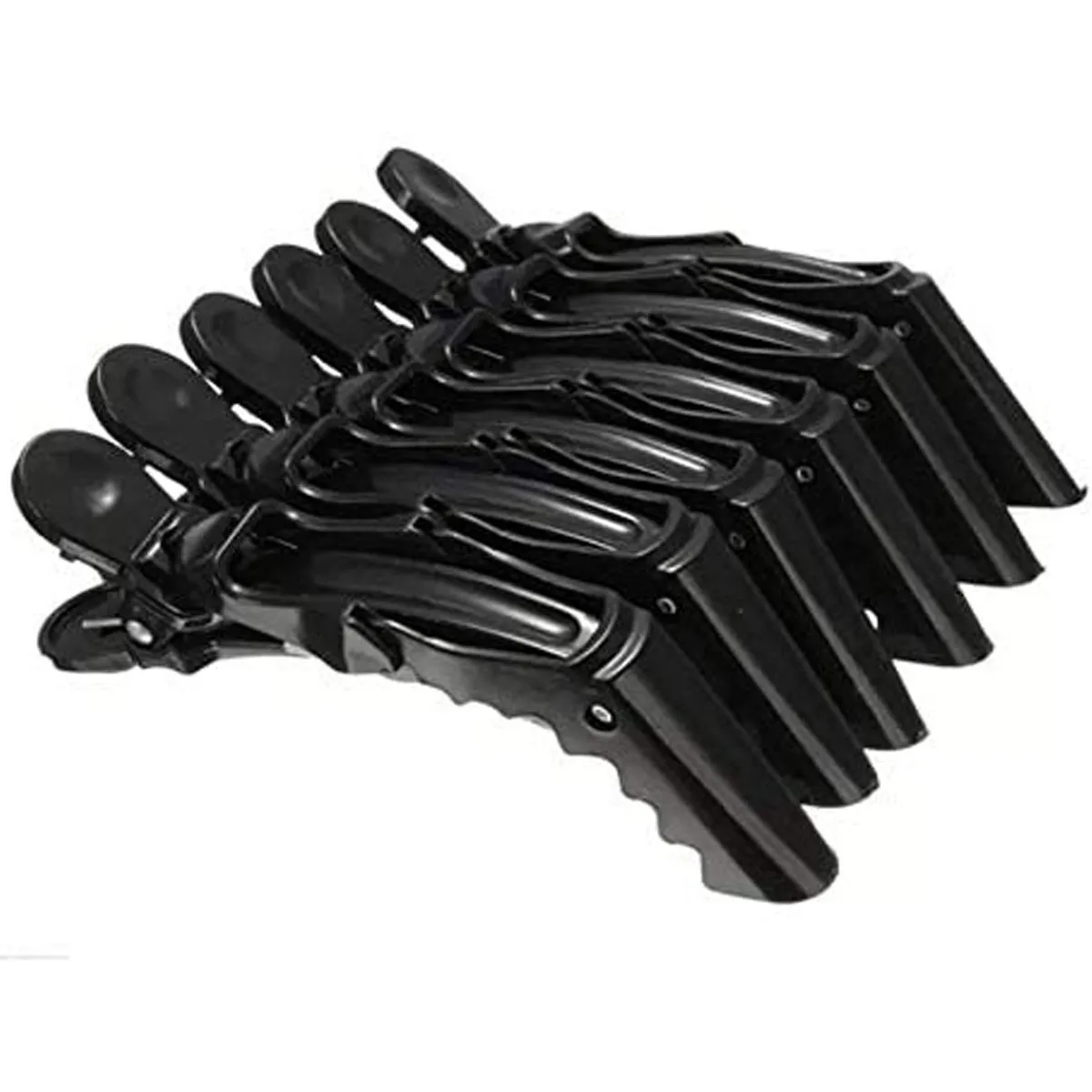 Clips Para Cabelos Crocodilo Com 5 Unidades Marco Boni Preto