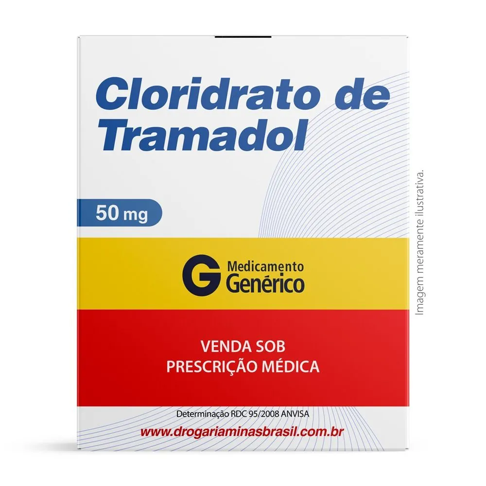 Cloridrato De Tramadol 50 Mg Genérico Ems Com 10 Comprimidos