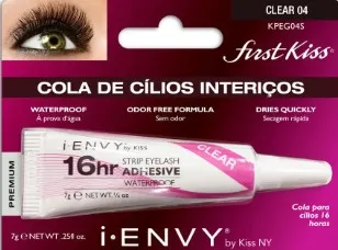 Cola de Cílios Kiss New York I-envy 7g 16h Incolor