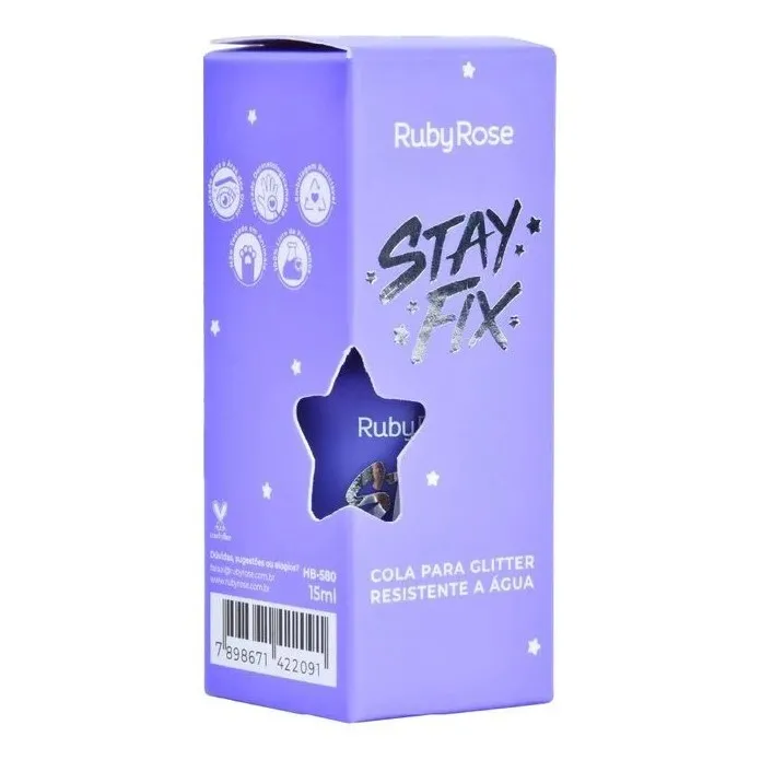 Cola Glitter Ruby Rose Stay Fix 15ml