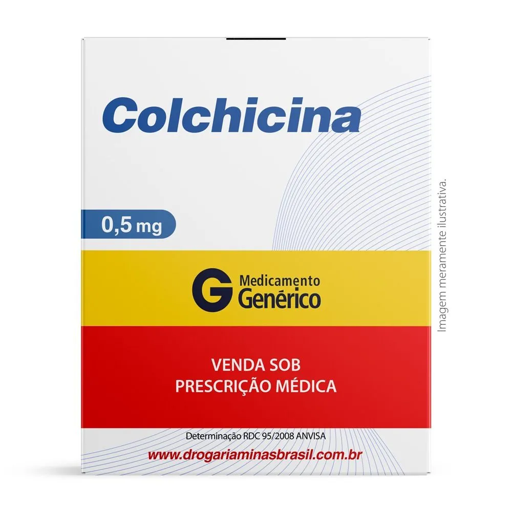 Colchicina 0,5 mg com 20 Comprimidos - Genérico Geolab