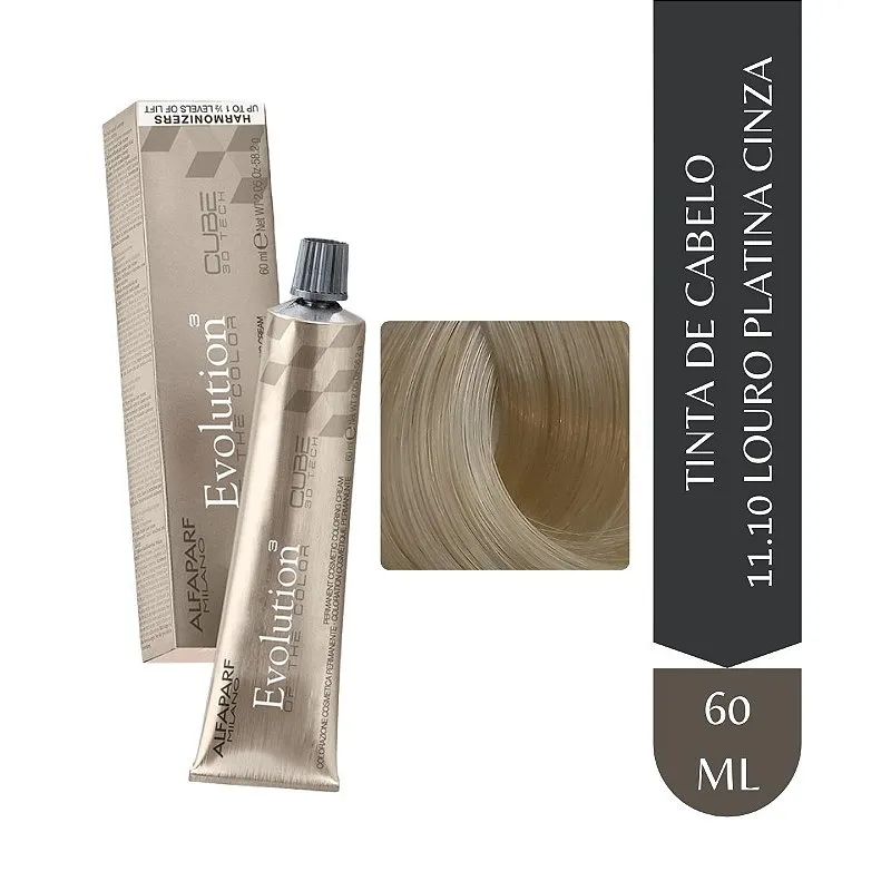 Coloração Alfaparf Evolution 11.10 Louro Platina Cinza 60ml