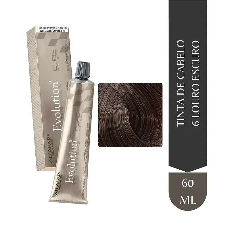 Coloração Alfaparf Evolution 6 Louro Escuro 60ml