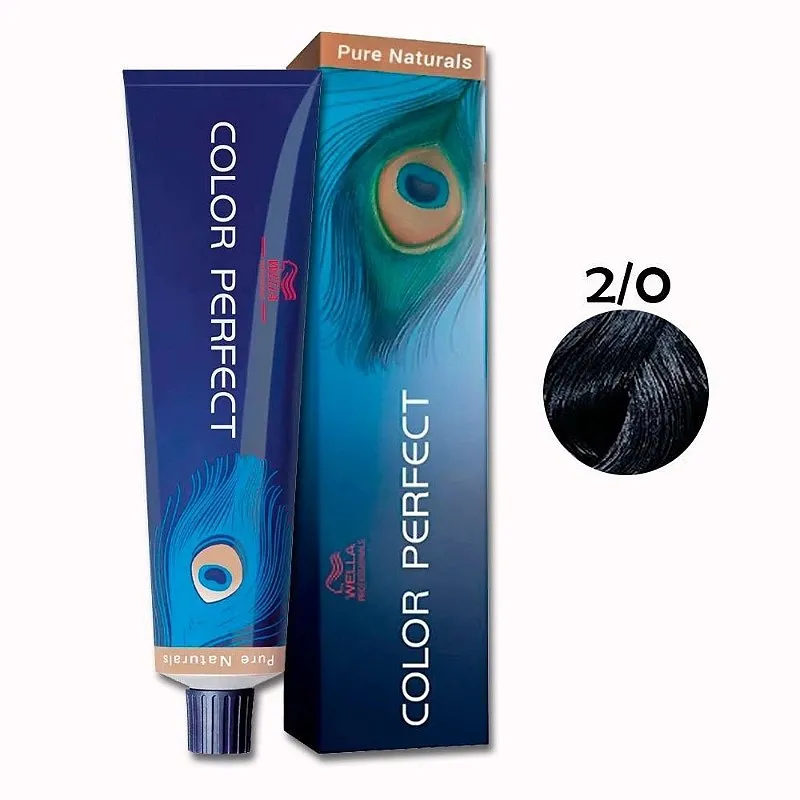 Coloração Wella Color Perfect 2/0 60ml