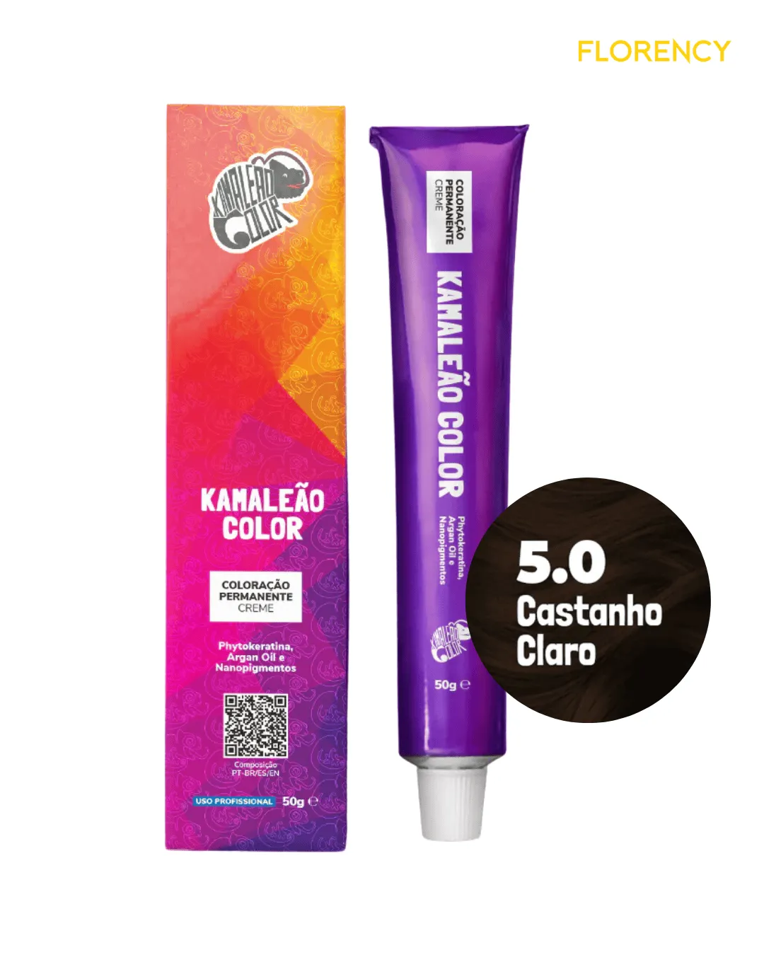 Coloração Kamaleão Color Permanente Castanho Claro 5.0g