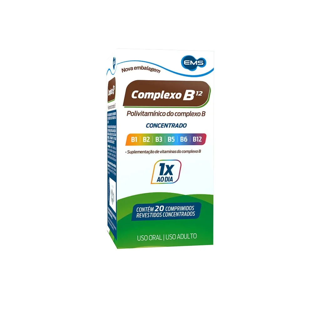 Complexo B Concentrado com 20 Comprimidos
