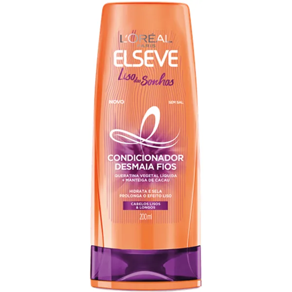 Condicionador Desmaia Fios Elseve Liso dos Sonhos Loréal Paris 200ml