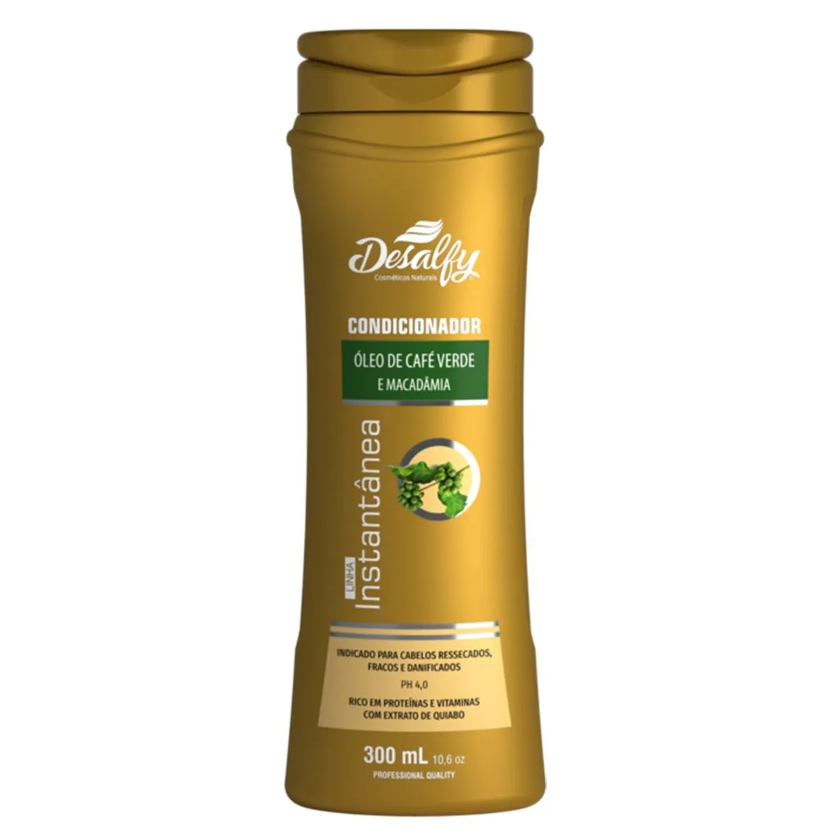 Condicionador Instântanea Óleo de Café Verde e Macadâmia 300Ml Desalfy