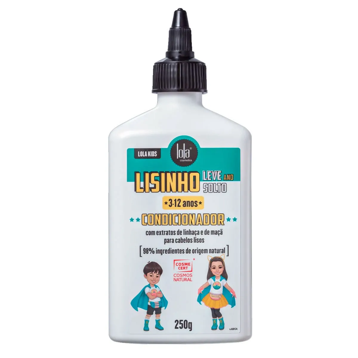 Condicionador Infantil Lisinho, Leve e Solto Kids Lola Cosmetics 250g