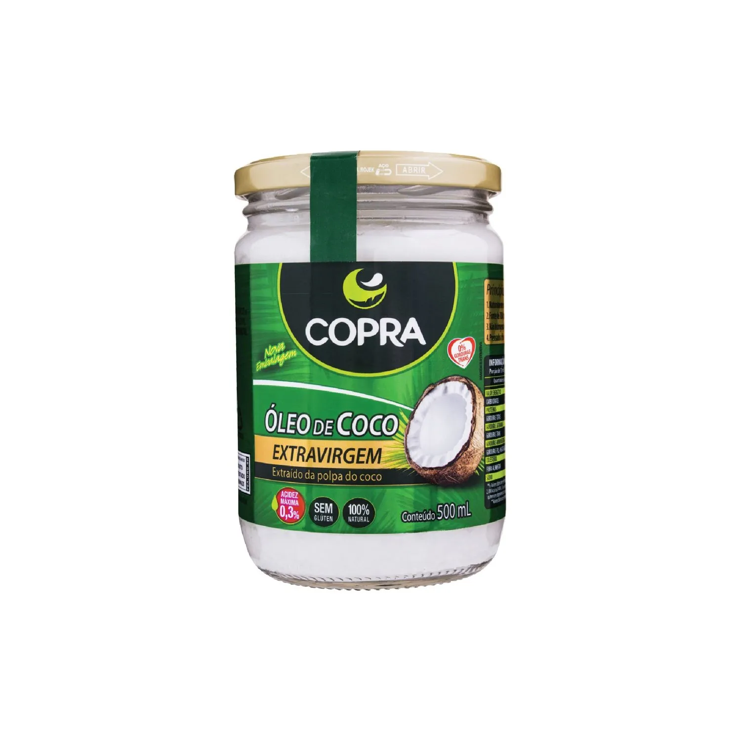 Copra Óleo de Coco Extra Virgem 500ml