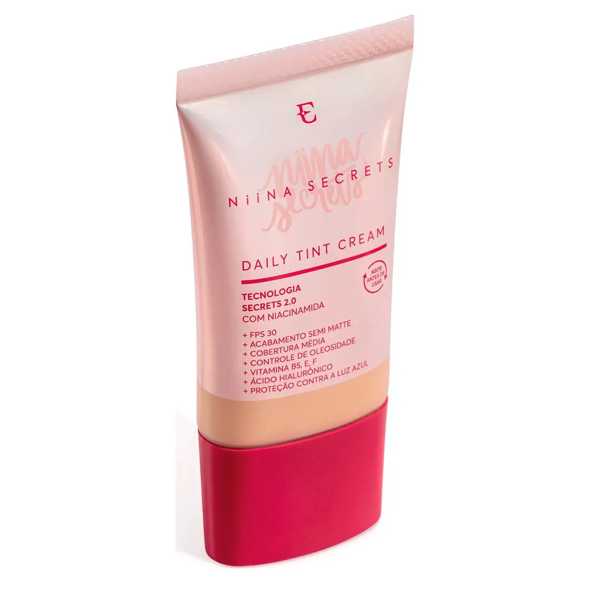 Base Líquida Daily Tint Cream Niina Secrets Eudora 25mL Cor 0