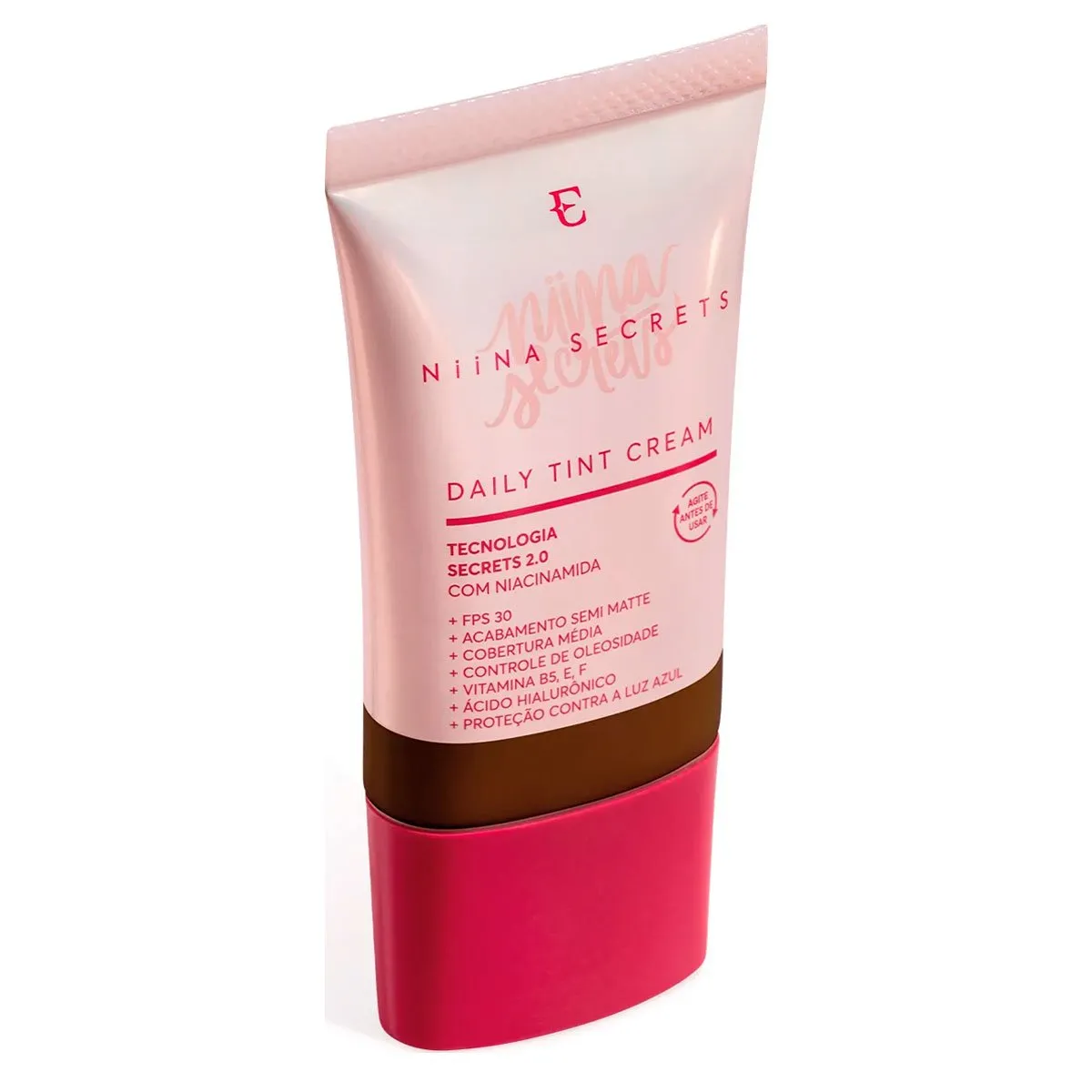 Base Líquida Daily Tint Cream Niina Secrets Eudora 25mL Cor 100
