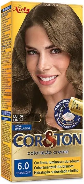 Cor & Ton Coloração Creme Louro Escuro 6.0