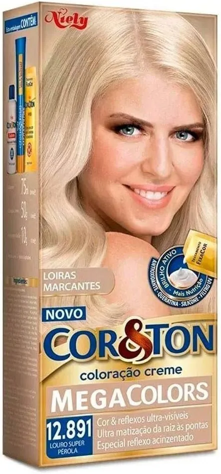 Cor & Ton Coloração Creme Louro Super Perola 12.891