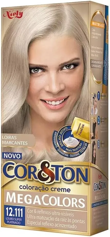 Cor & Ton Coloração Creme Louro Super Platinado 12.111