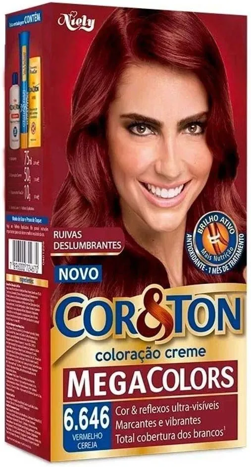 Cor & Ton Coloração Creme Vermelho Cereja 6.646