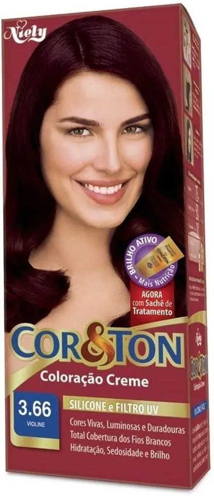 Cor & Ton Coloração Creme Violine 3.66