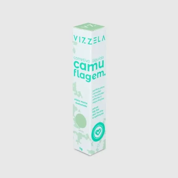 Corretivo Líquido Camuflagem Vizzela Verde