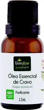 Oleo Essencial de Cravo - LiveAloe - Frasco com 12ml