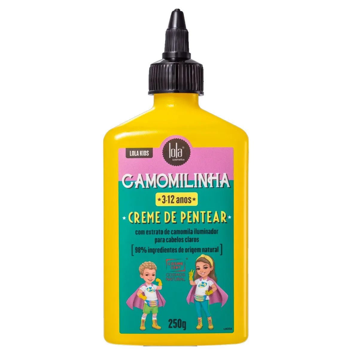 Creme de Pentear Infantil Camomilinha Kids Lola Cosmetics 250g