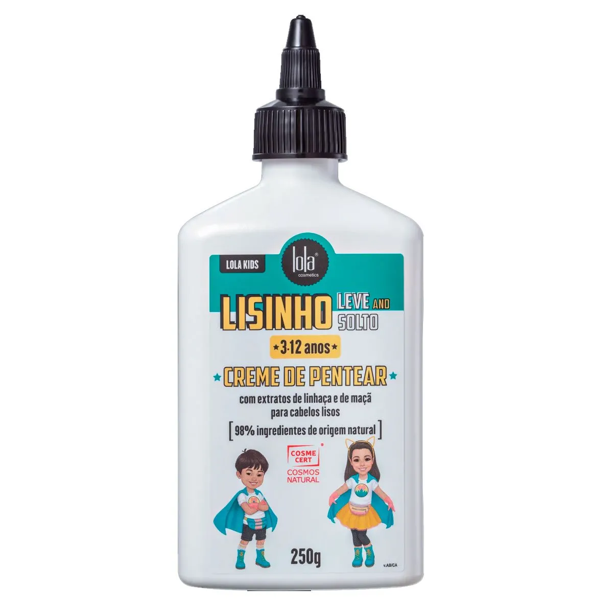 Creme de Pentear Infantil Lisinho, Leve e Solto Kids Lola Cosmetics 250g