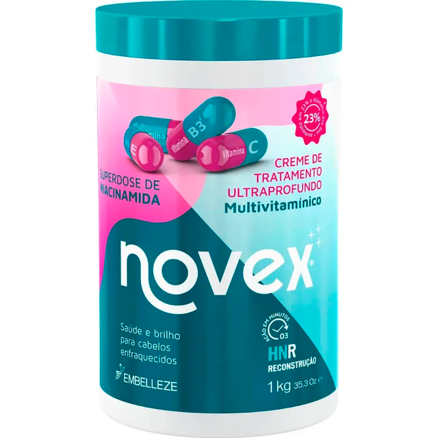 Creme de Tratamento Capilar Niacinamida Recomposição 1kg - Novex