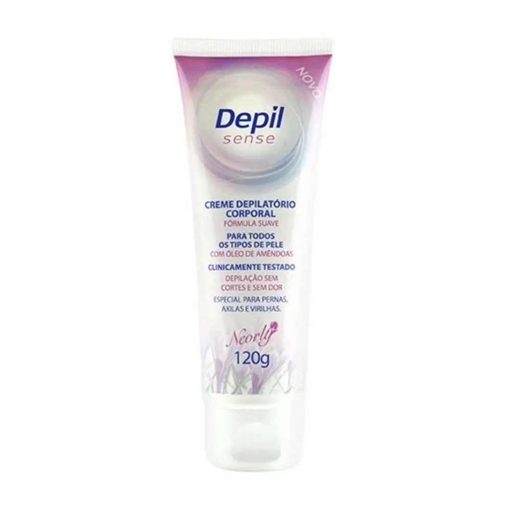 Creme Depilatório Corporal Neorly Depil Sense Fórmula Suave Com Óleo de Amêndoas 120 G