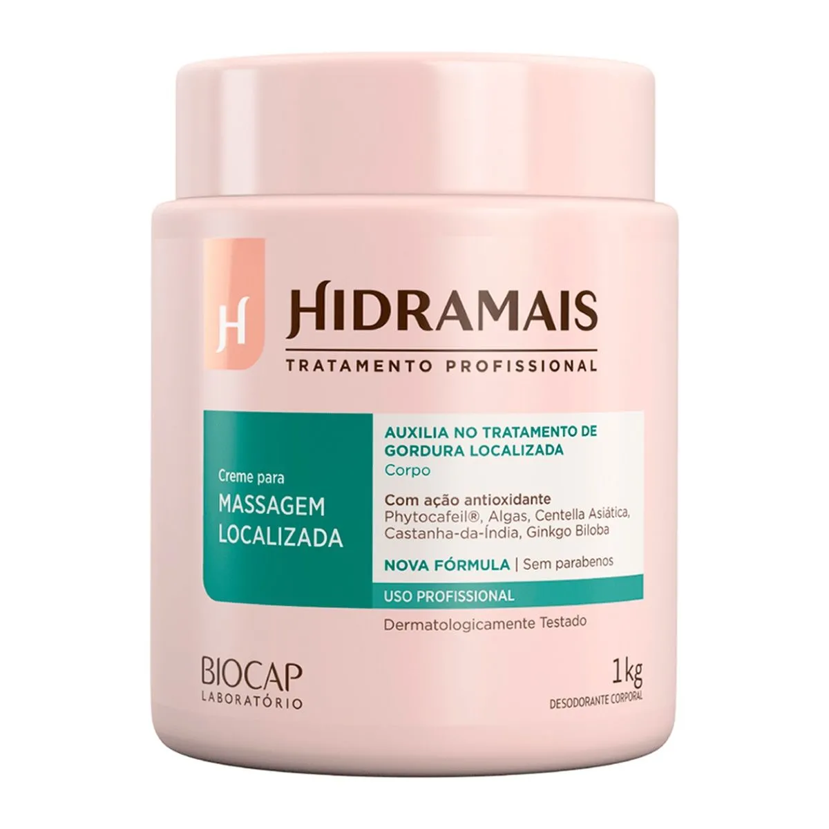 Creme Para Massagem Localizada Com Phytocafeil 1 KG Hidramais