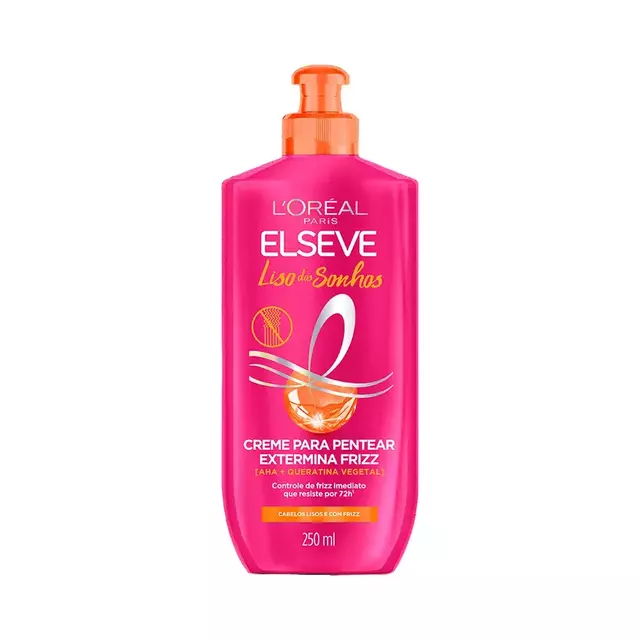 creme para pentear extermina frizz liso dos sonhos 250ml - Elseve