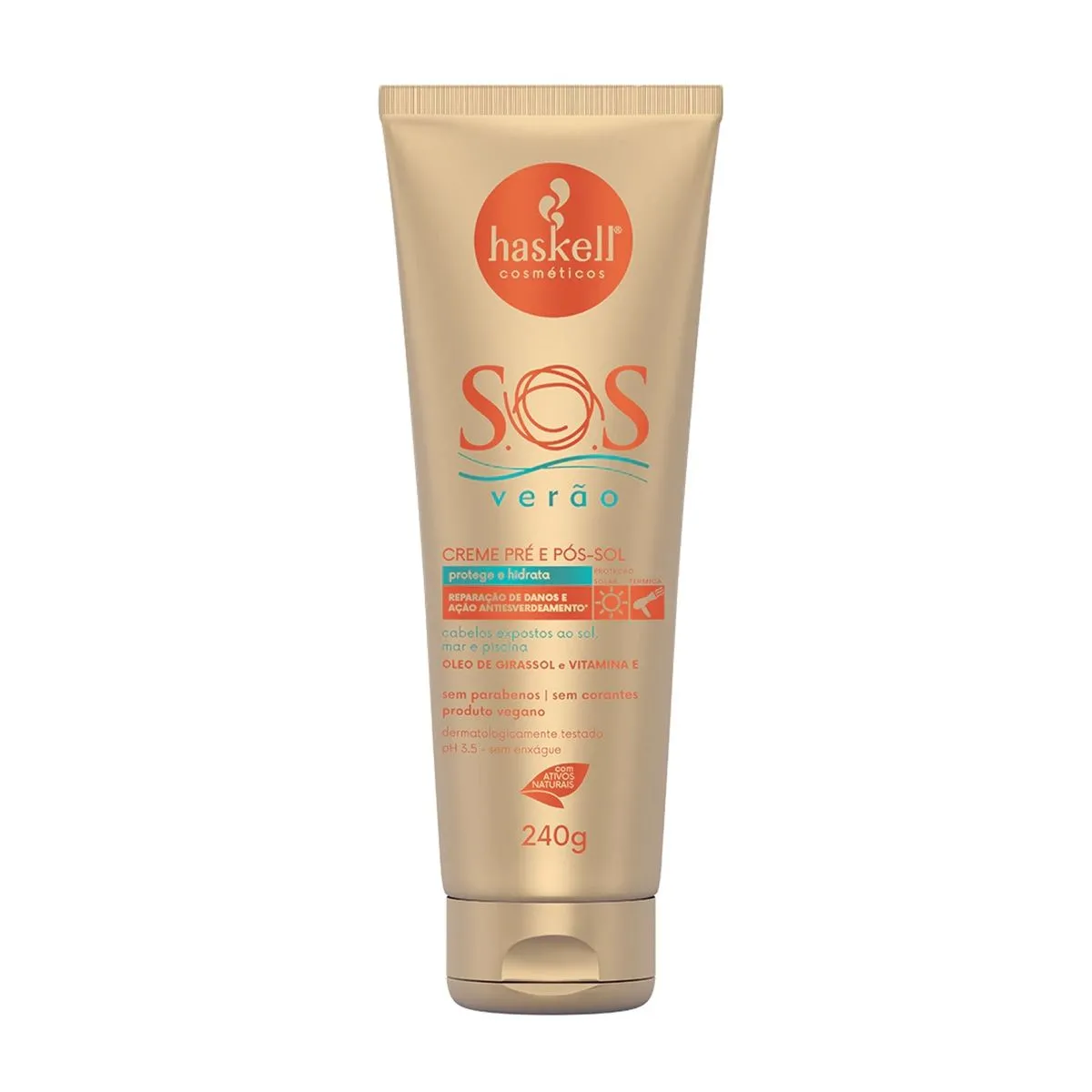 Creme Pré e Pós-Sol S.O.S Verão Com 240g Haskell