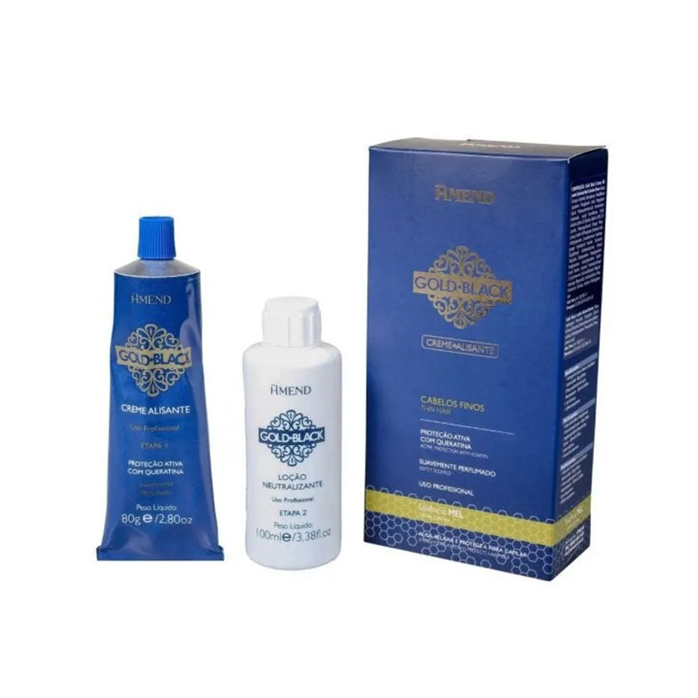 Creme Alisante Amend Gold Black Mel + Neutral 100Ml