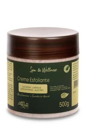 Creme Esfoliante Apricot com Óleos Essenciais - Arte dos Aromas - Fras
