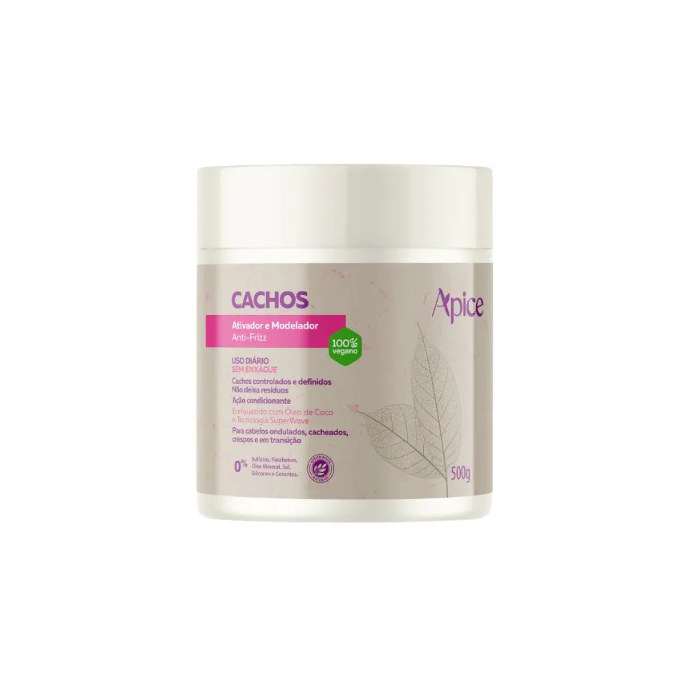 Creme de Pentear Ativador e Modelador Apice Cachos 500g