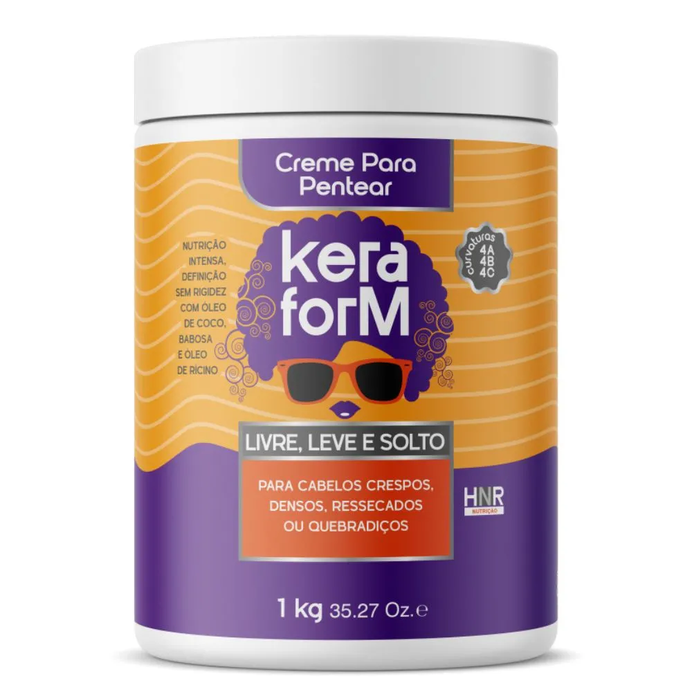 Creme de Pentear Skafe Keraform Livre, Leve e Solto 1kg