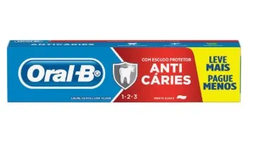 Creme Dental Oral-B 123 Anticáries 150g
