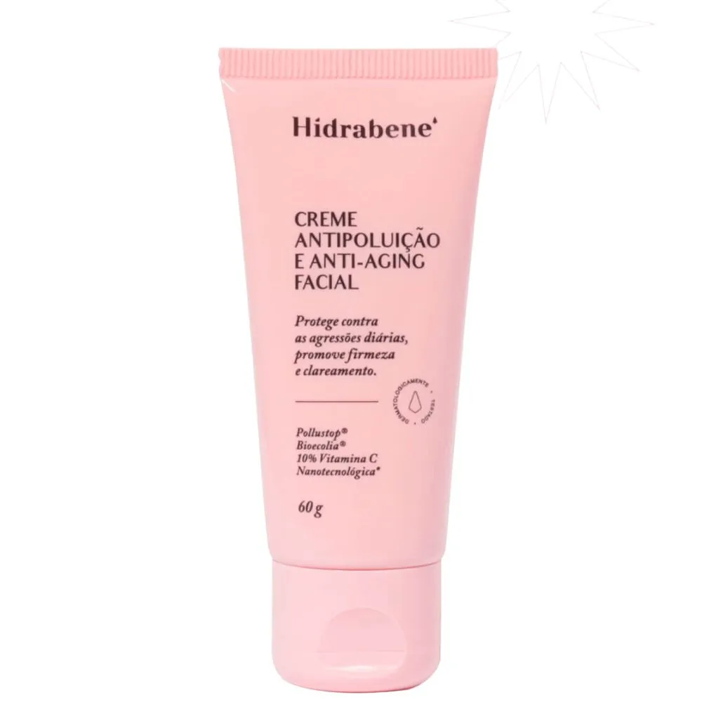 Creme Facial Hidrabene Antipoluição e Anti-Aging 60g