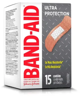Band-Aid Curativos Adesivos Ultra Protection 15UN