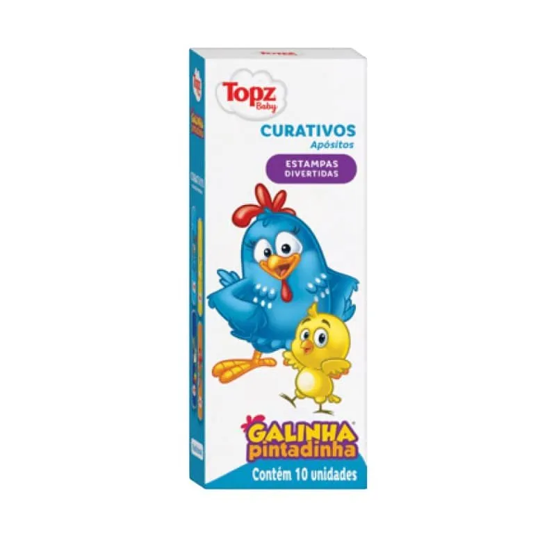 Topz Curativo Galinha Pintadinha 10UN