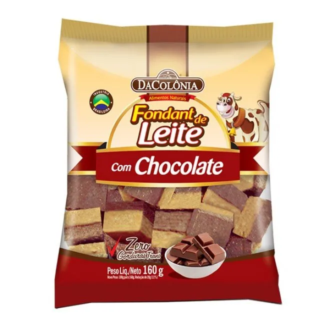 Dacolônia Fondant de Leite Com Chocolate 160g