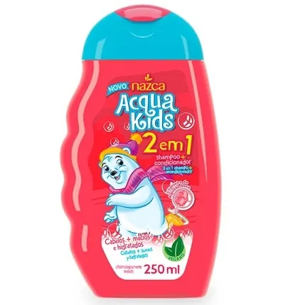 Shampoo Acqua Kids 2 Em 1 Algodão Doce 250ml