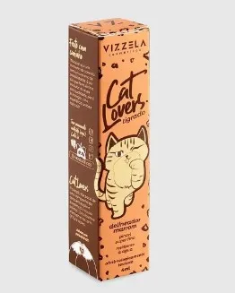 Delineador Líquido Vizzela Cat Lovers Marrom