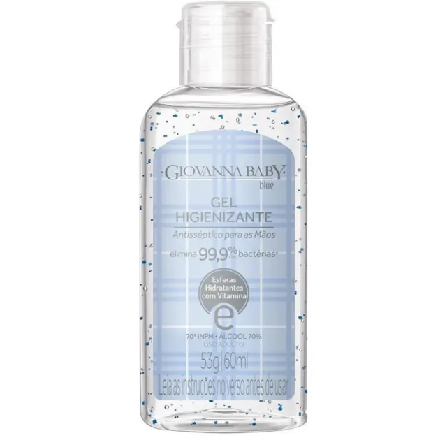 Álcool Gel Higienizante Blue 60ml - Giovanna Baby